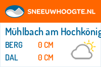 Sneeuwhoogte Mühlbach am Hochkönig